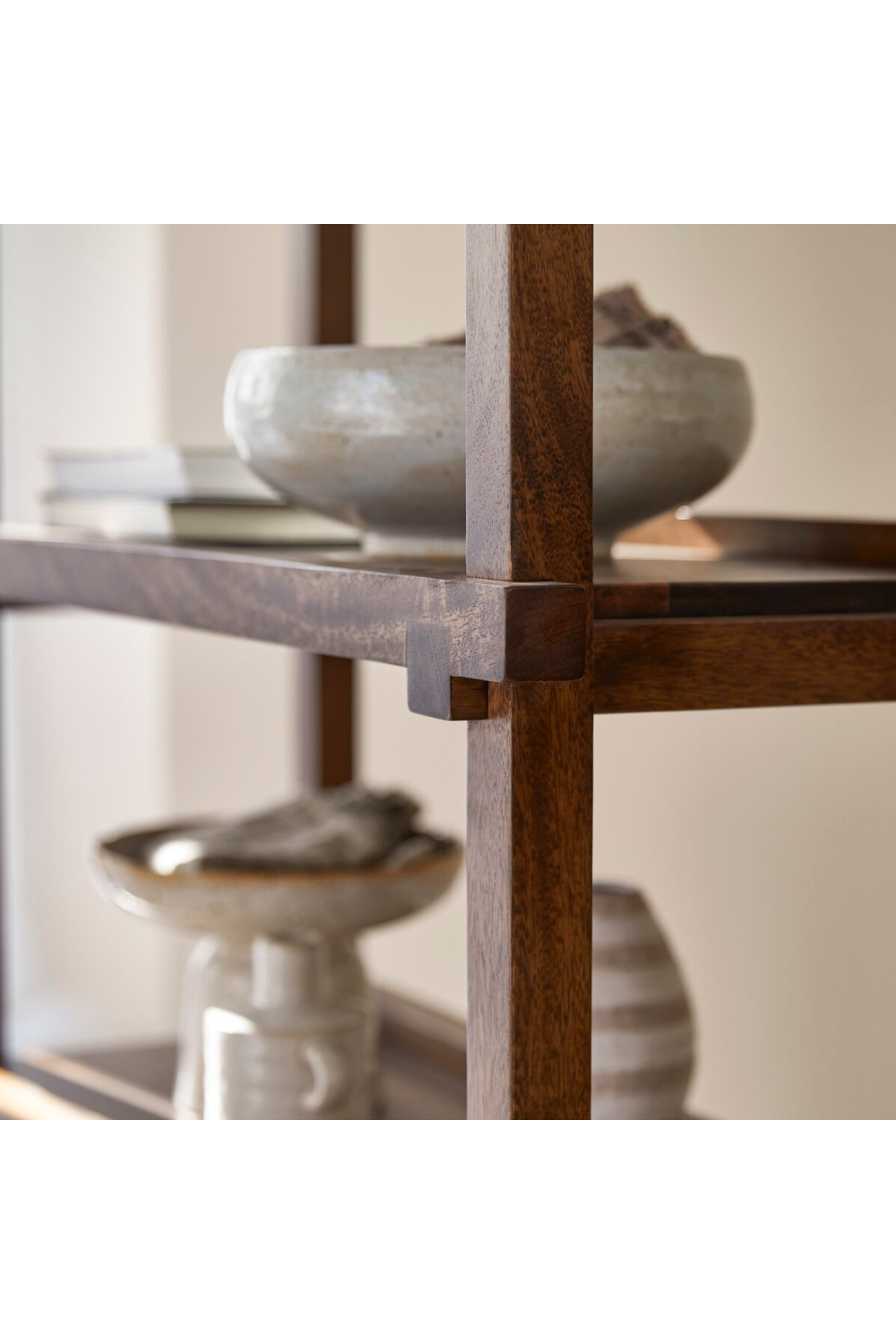 Solid Mango Ladder Bookcase | Tikamoon Arko、mySite、neckold
