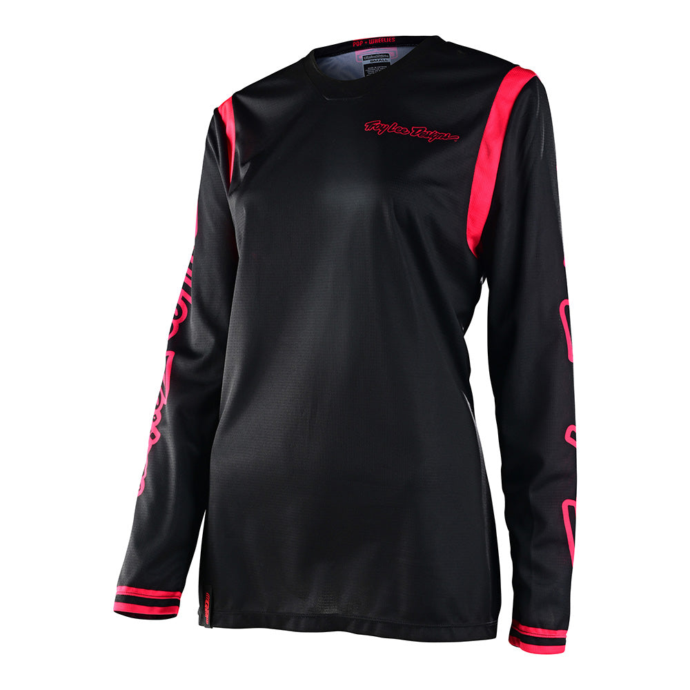 Womens GP Jersey Mono Black / Flo Red、mySite、dreamappss
