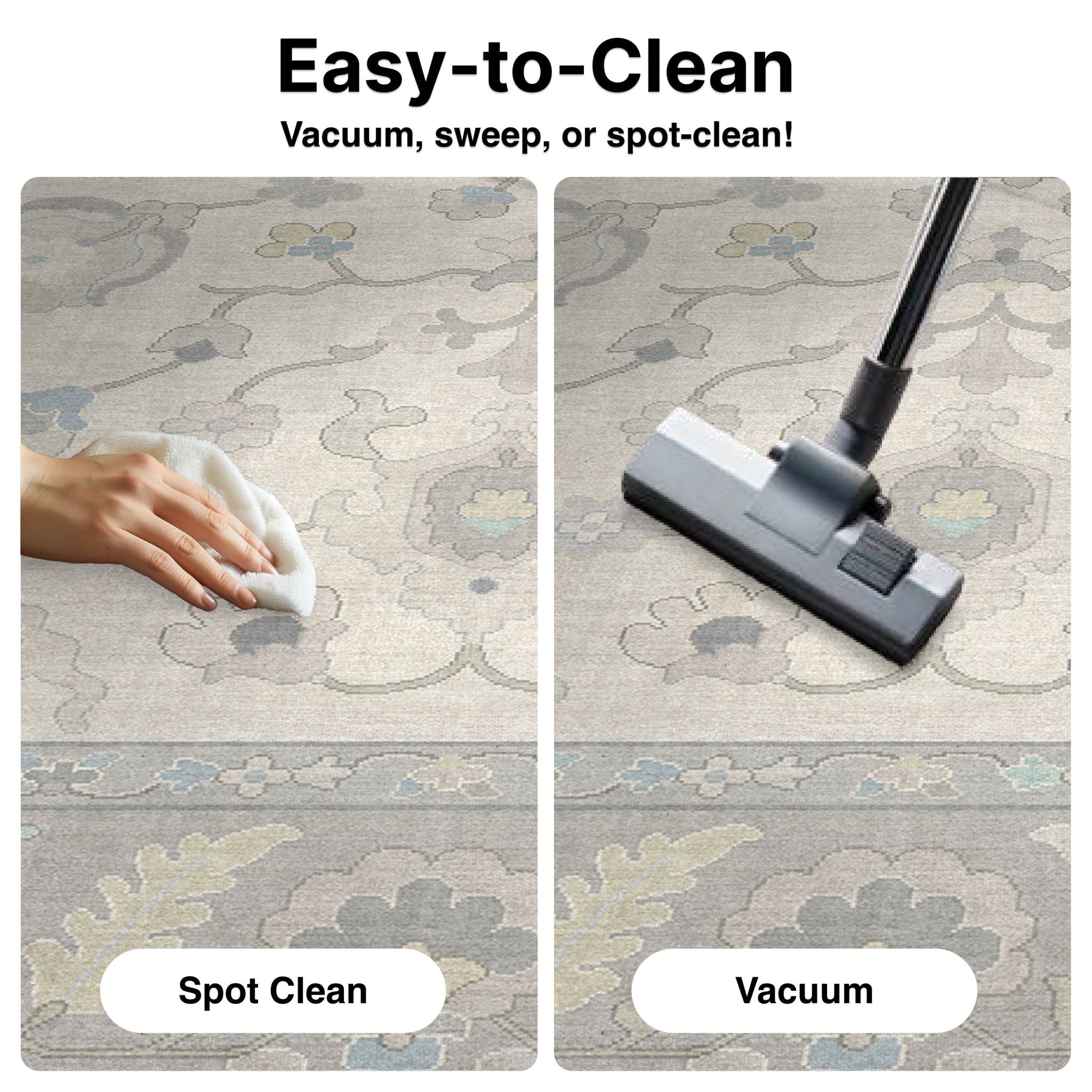 Konya Updated Traditional Oriental Pastel Rug for Living Room Bedroom Dining Room ,Easy Clean、mySite、gigharbornorthrealestate