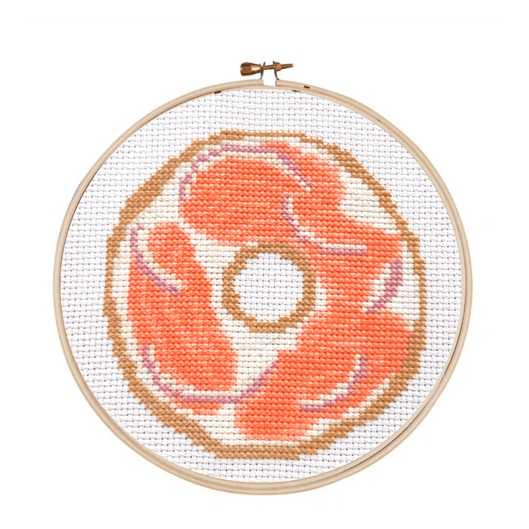 Bagel & Lox Cross Stitch Kit、mySite、topwebapps