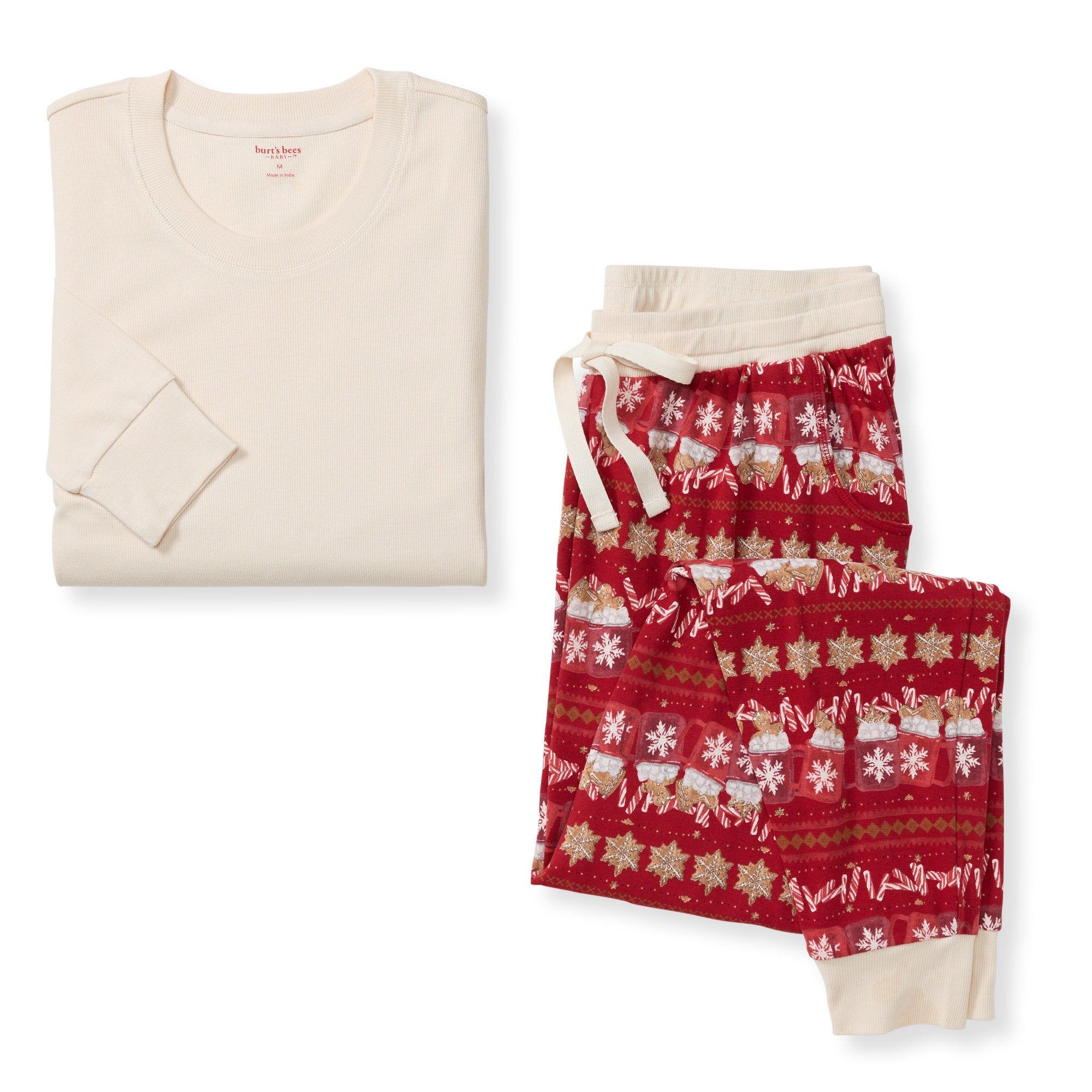 Hot Cocoa Fair Isle Matching Women's Pajamas、mySite、g9winljtr