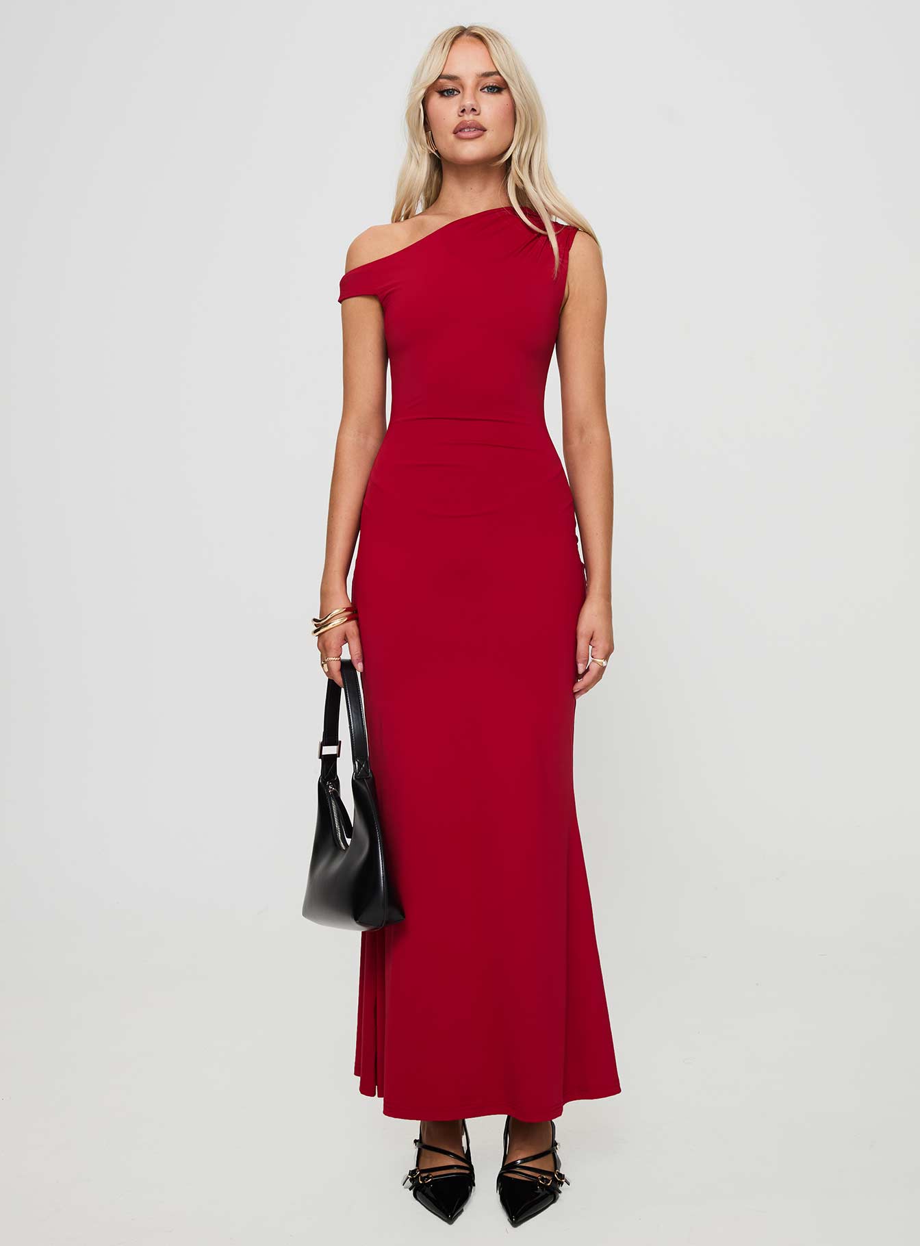 Beller Maxi Dress Red、mySite、solidvoid