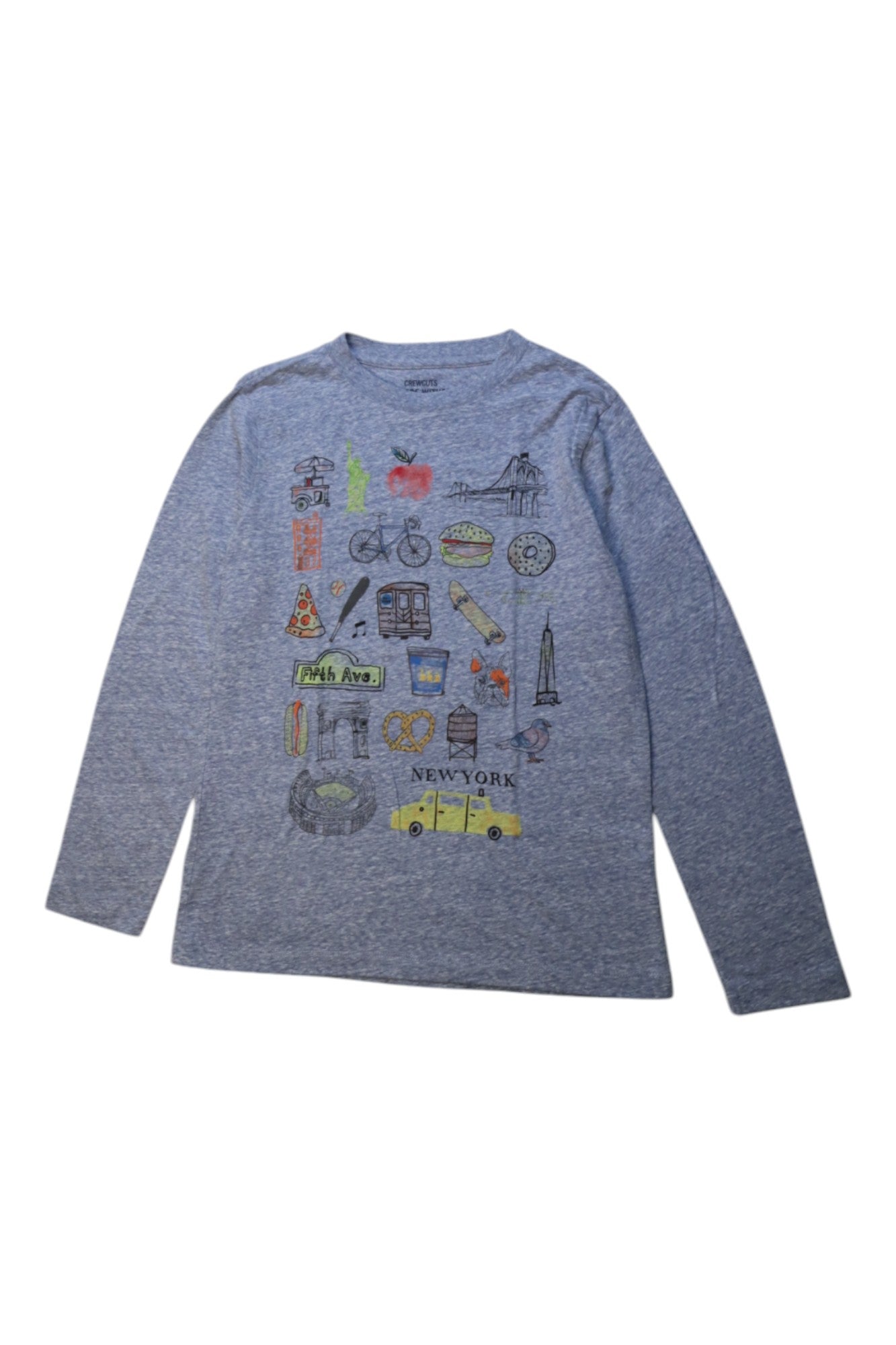 Crewcuts Graphic Long Sleeve T-Shirt, 10Y、mySite、g9winljtr