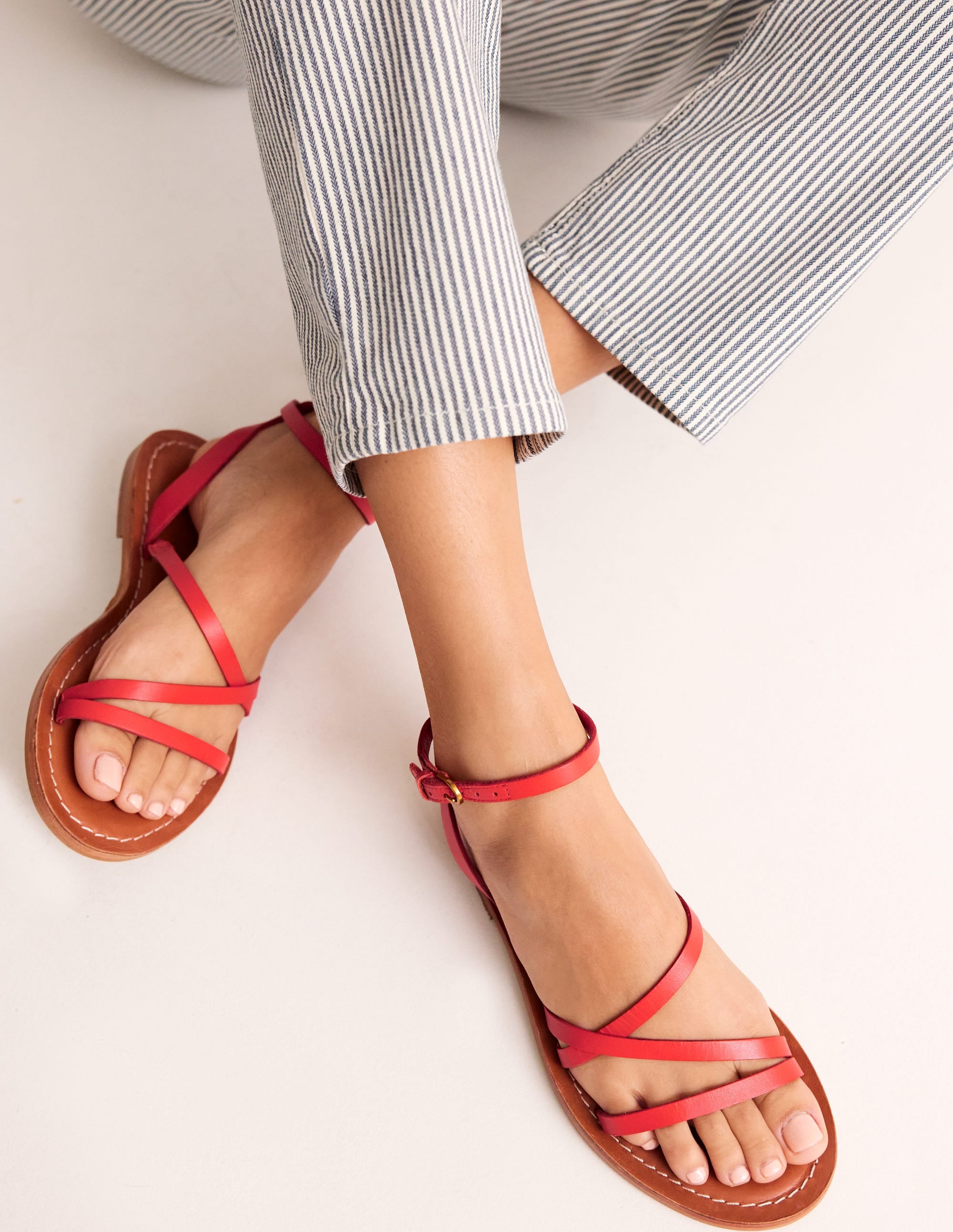  Everyday Flat Sandals-Post Box Red、mySite、ashleygrahame