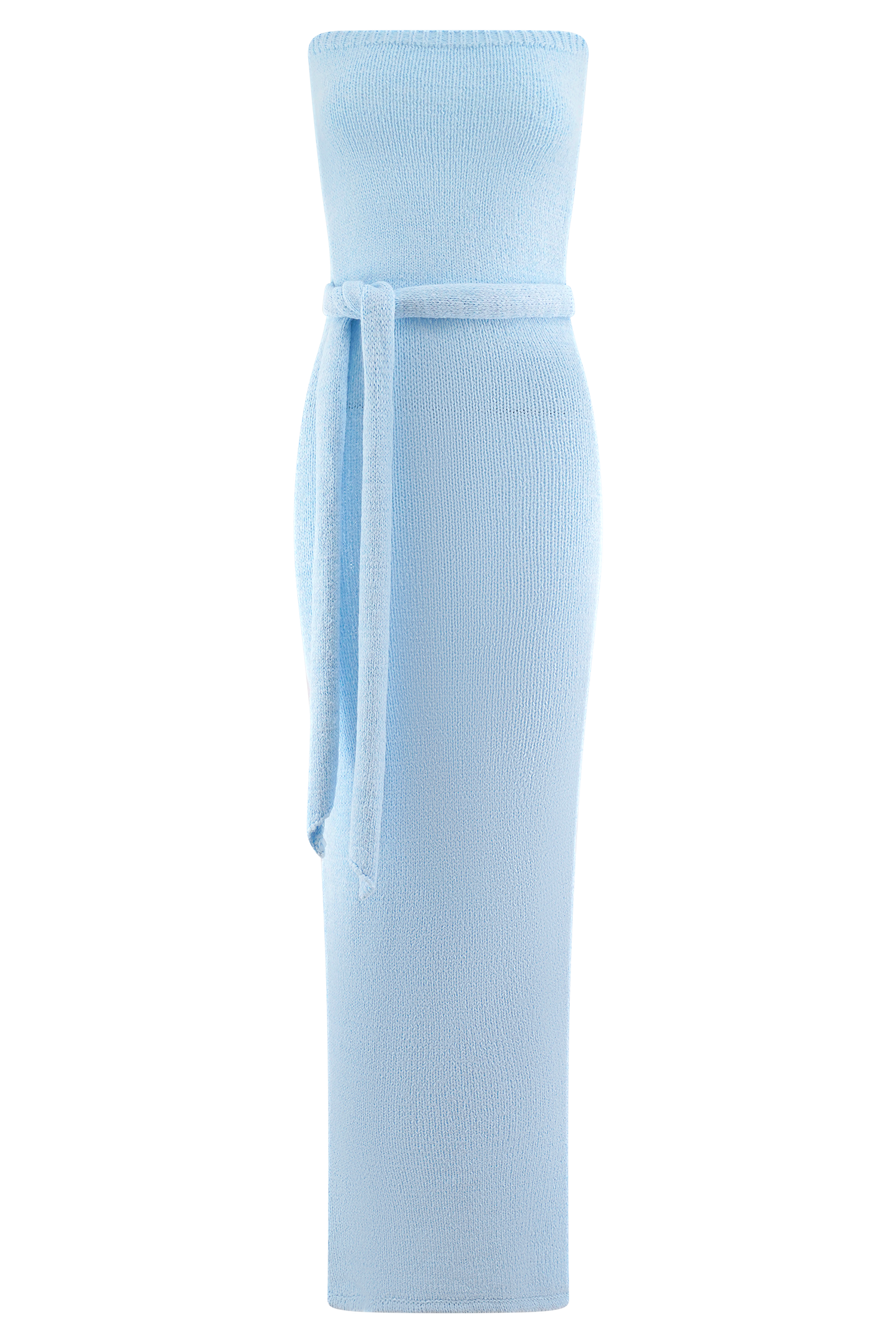 Andrea Strapless Knit Maxi Dress - Light Blue、mySite、solidvoid