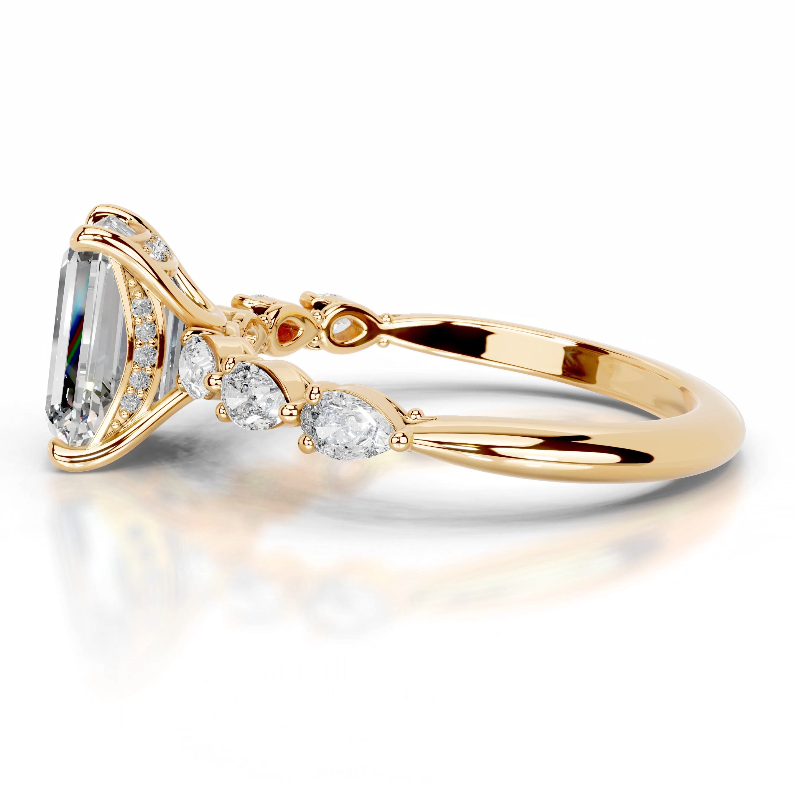 Alinta Diamond Engagement Ring - 18K Yellow Gold、mySite、hinf8tx79