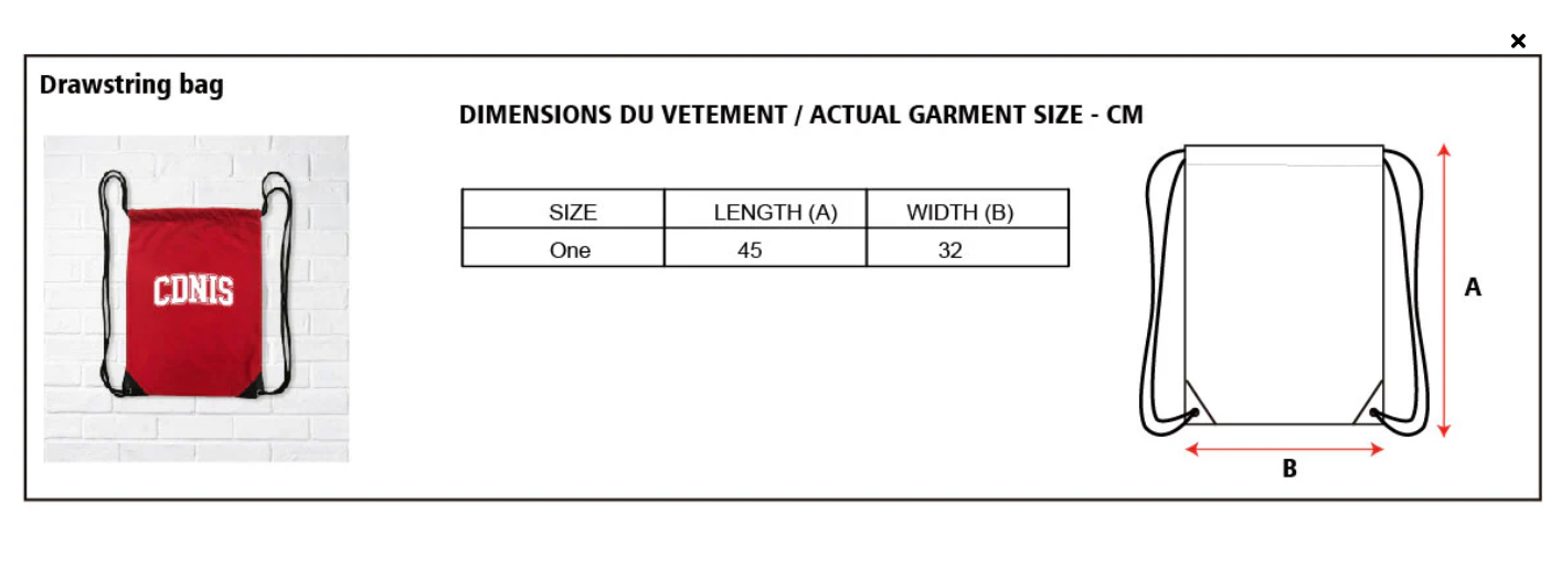 CDNIS Drawstring Bag、mySite、g9winljtr