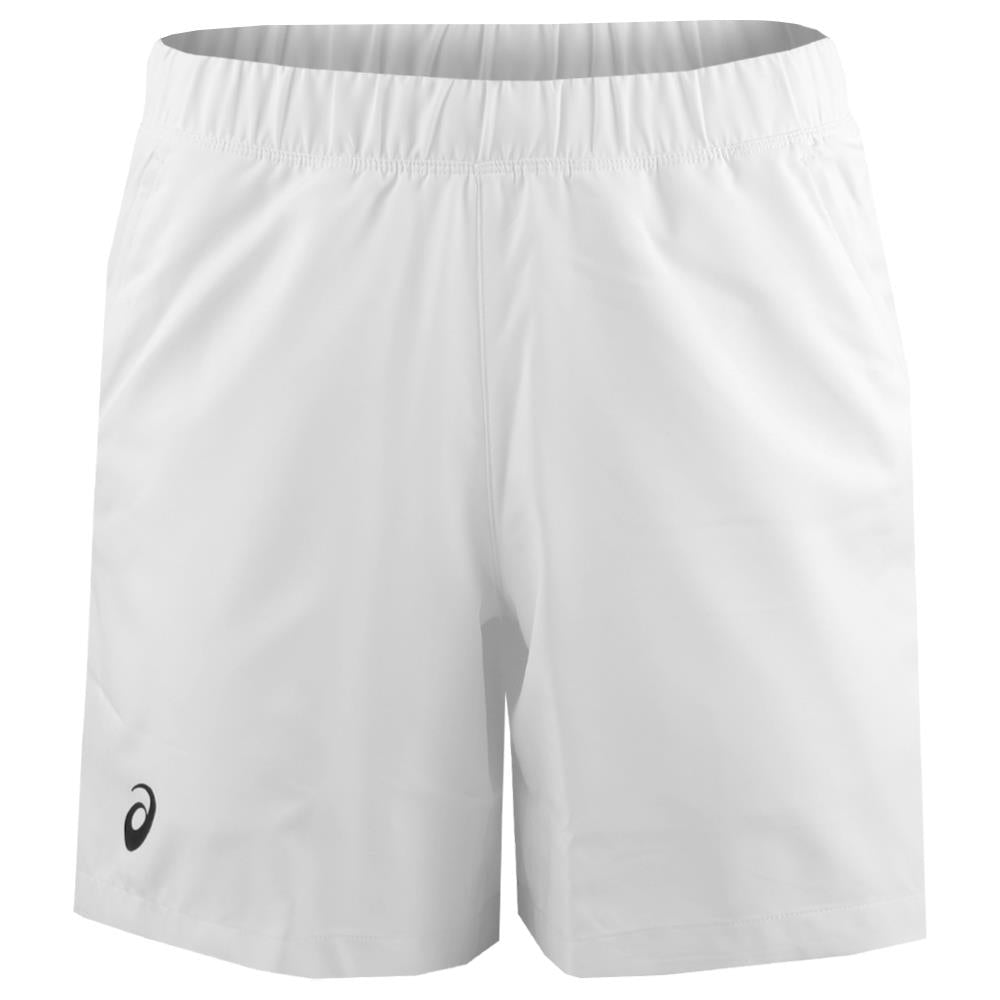 Asics Men's Court Short 7 - Brilliant White、mySite、neckold