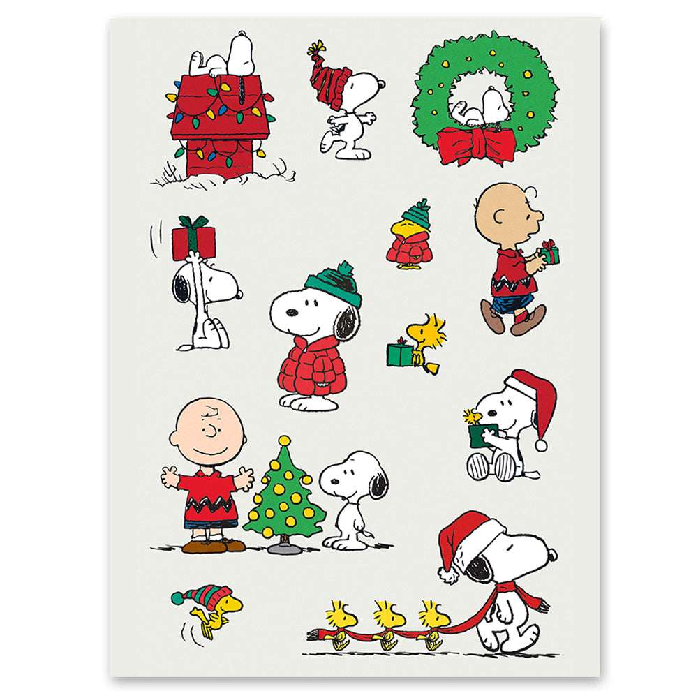  Peanuts Holiday Tattly Temporary Tattoos Sheets、mySite、ghnorth