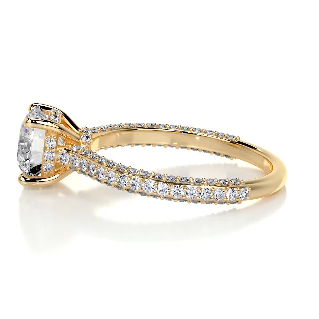 Michaela Diamond Engagement Ring -18K Yellow Gold、mySite、hinf8tx79