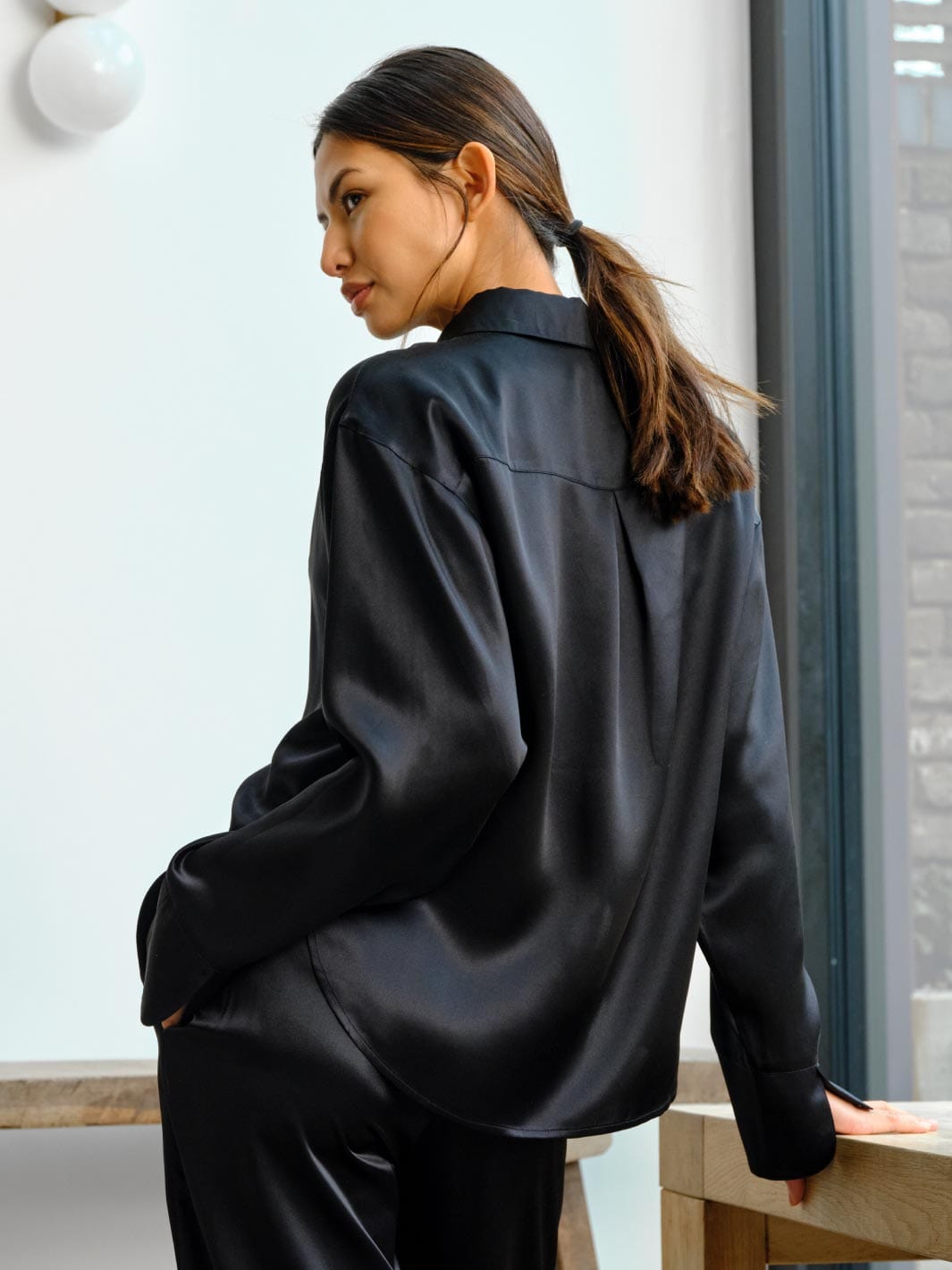  Fleur Du Jour Black Silk Shirt、mySite、justintrudeaud