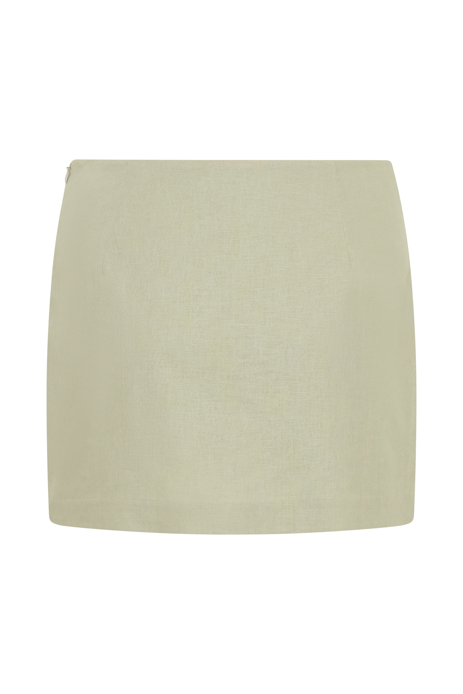 Ciara Linen Mini Skort - Basil、mySite、solidvoid