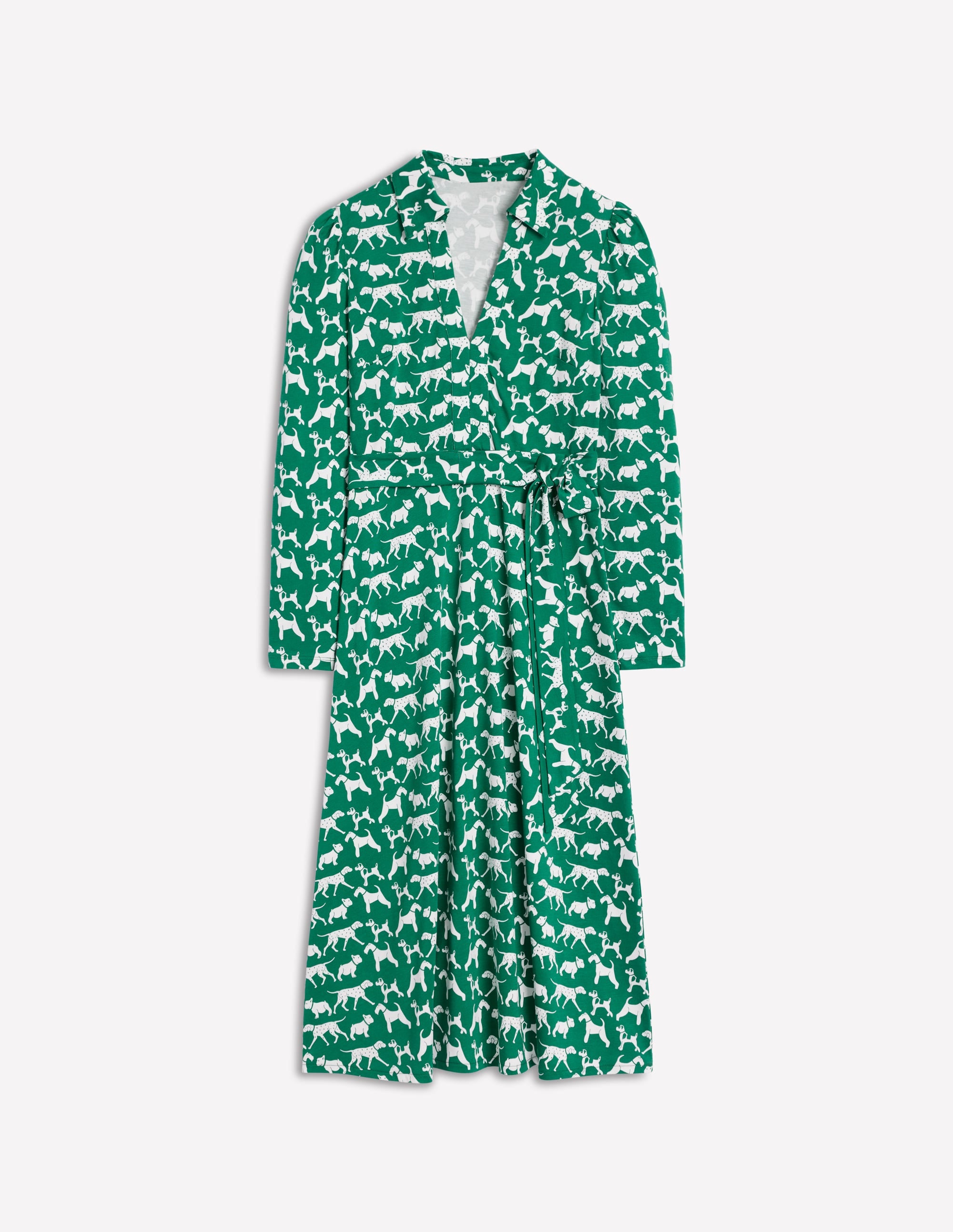  Imogen Collared Jersey Dress-Grass, Janet and Friends、mySite、ashleygrahame