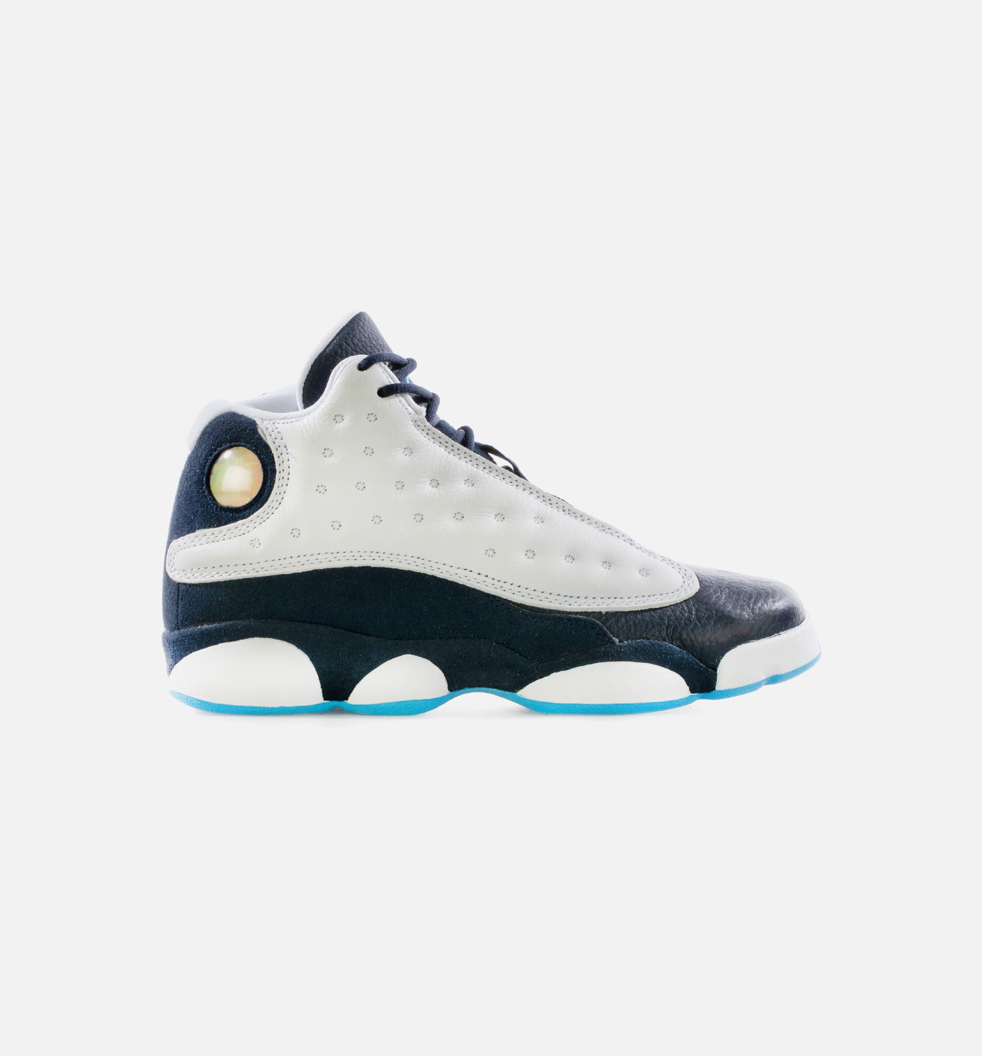 Air Jordan 13 Retro Obsidian Grade School Lifestyle Shoe - White/Obsidian/Dark Powder Blue、mySite、dreamappss