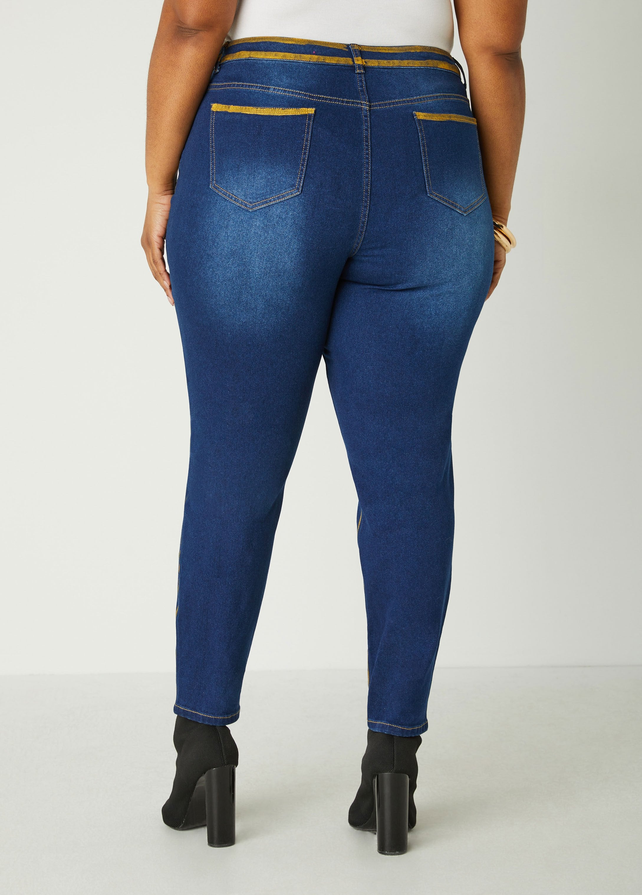 Painted Distressed Skinny Jeans、mySite、bengalsvssteelers