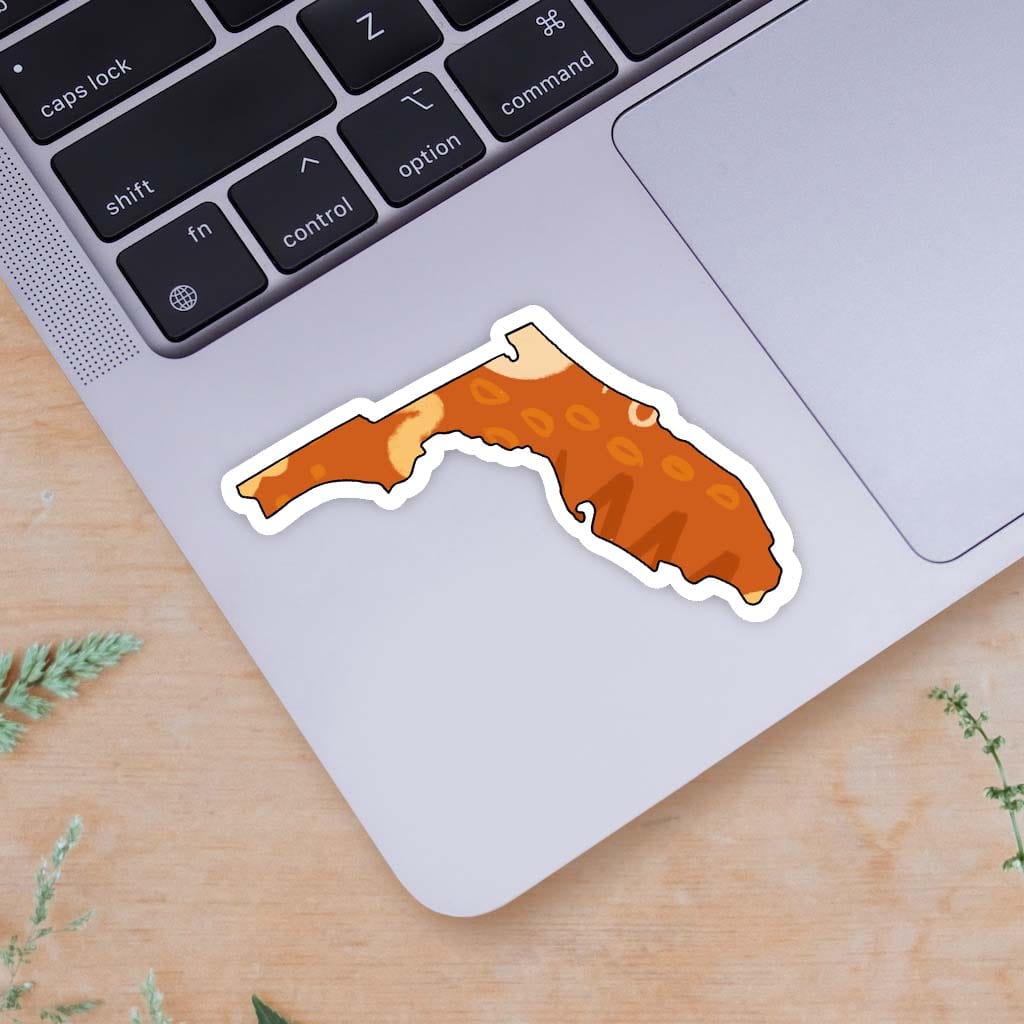  Florida Orange Abstract Sticker、mySite、elrpsem3k