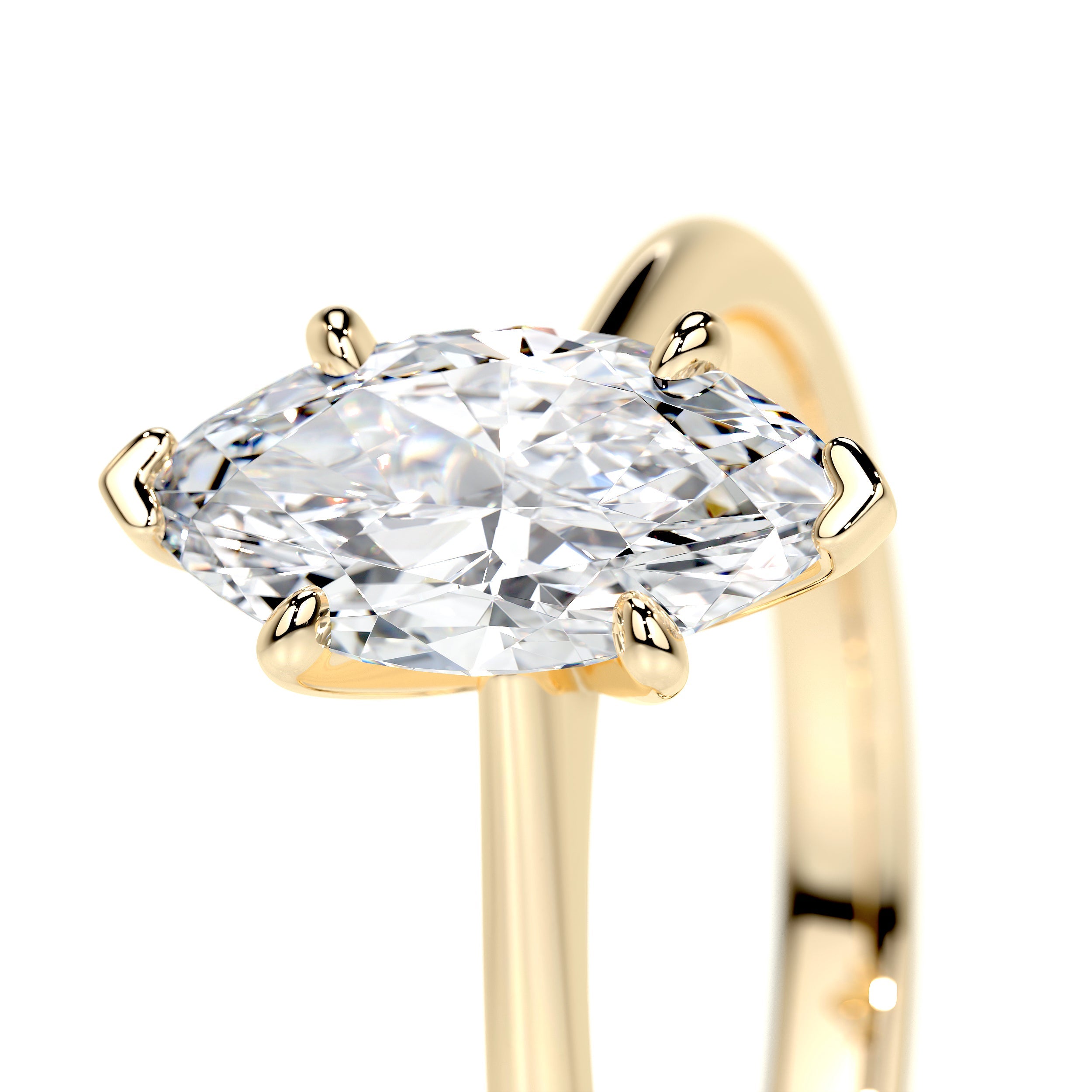 Samantha Lab Grown Diamond Ring -18K Yellow Gold、mySite、hinf8tx79