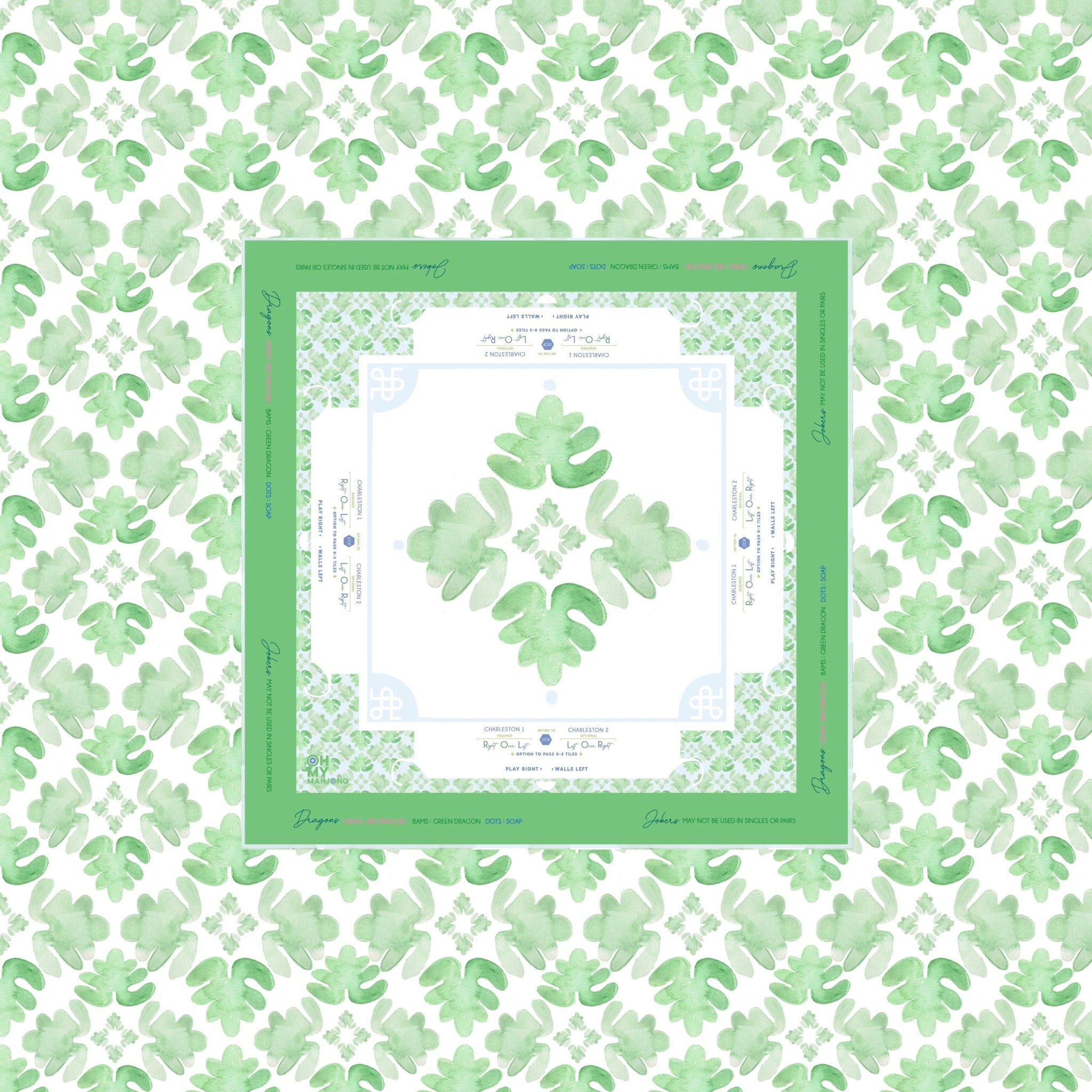  Sage Fresco Instructional Mahjong Tablecloth、mySite、elrpsem3k