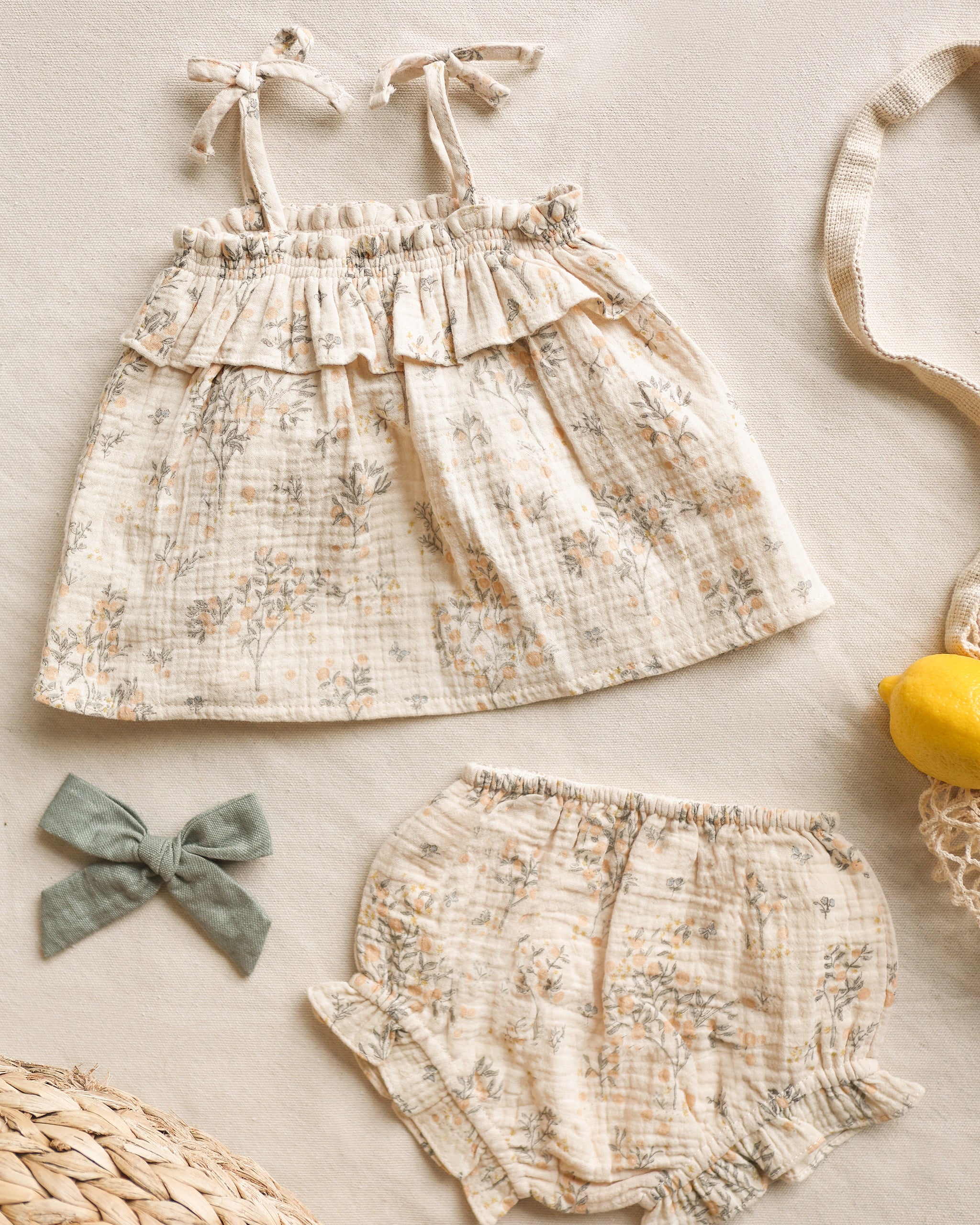  Ruffle Tube Top Set || Citrus Grove、mySite、layawaytickets