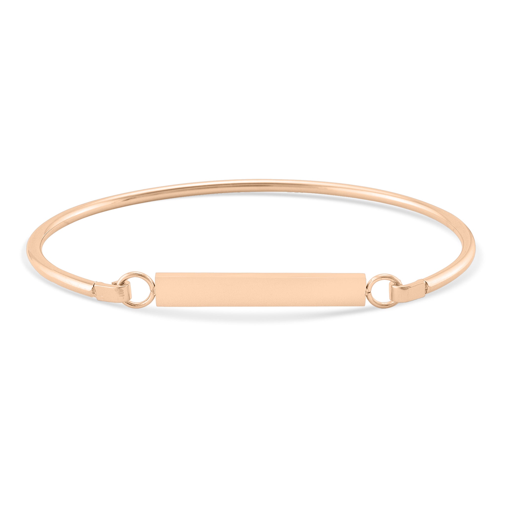 18K Gold PVD Stainless Steel Blank Flat Bar Bracelet / BRJ9043、mySite、dreamappss