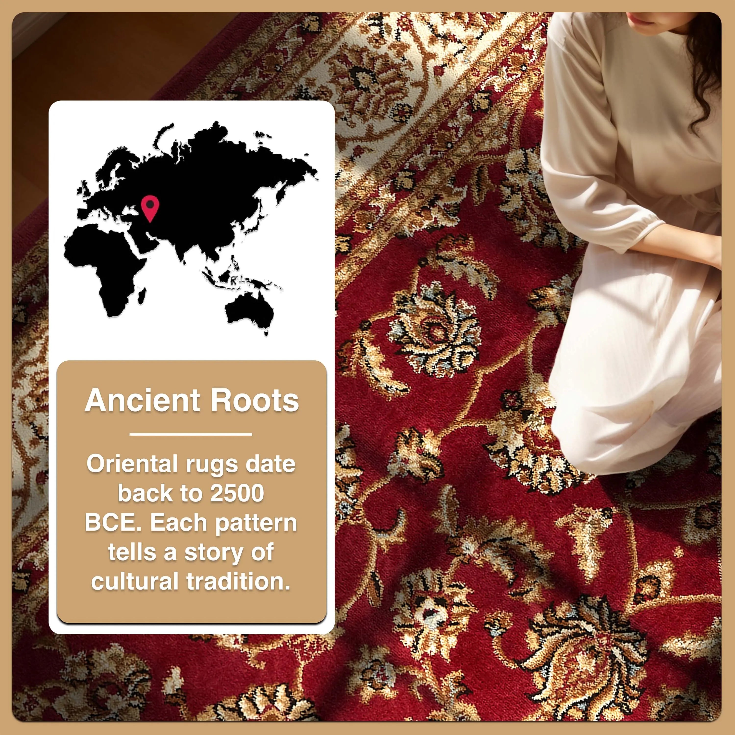 Sarouk Red Traditional Rug、mySite、gigharbornorthrealestate