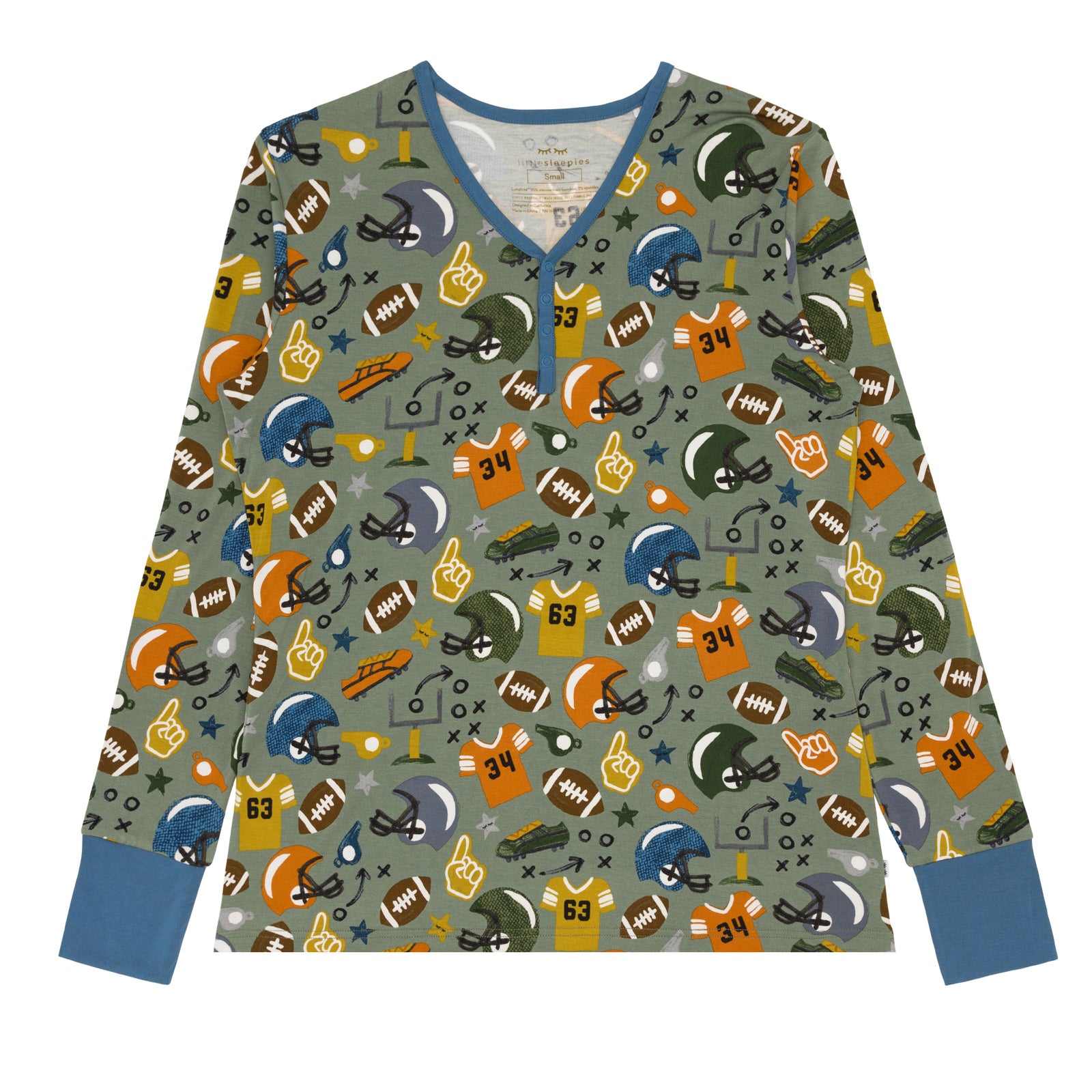 Touchdown Time Women's Pajama Top、mySite、g9winljtr