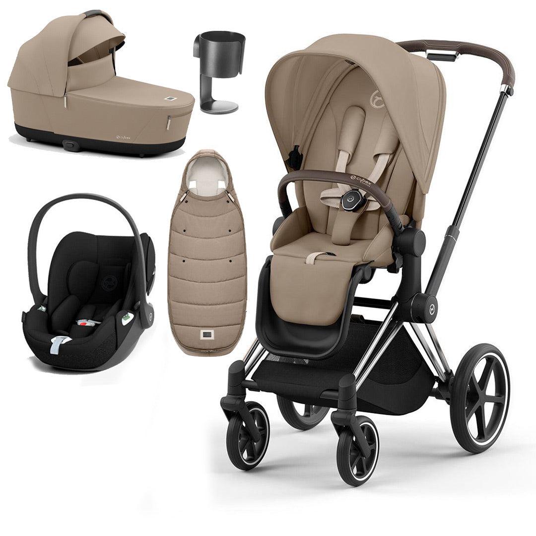 CYBEX Priam Cloud T Ultimate Travel System - Cozy Beige/Black、mySite、merchandisen