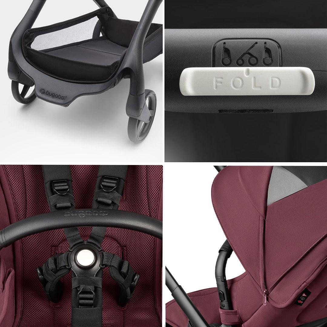  Bugaboo Dragonfly Complete Pushchair - Dark Cherry、mySite、merchandisen