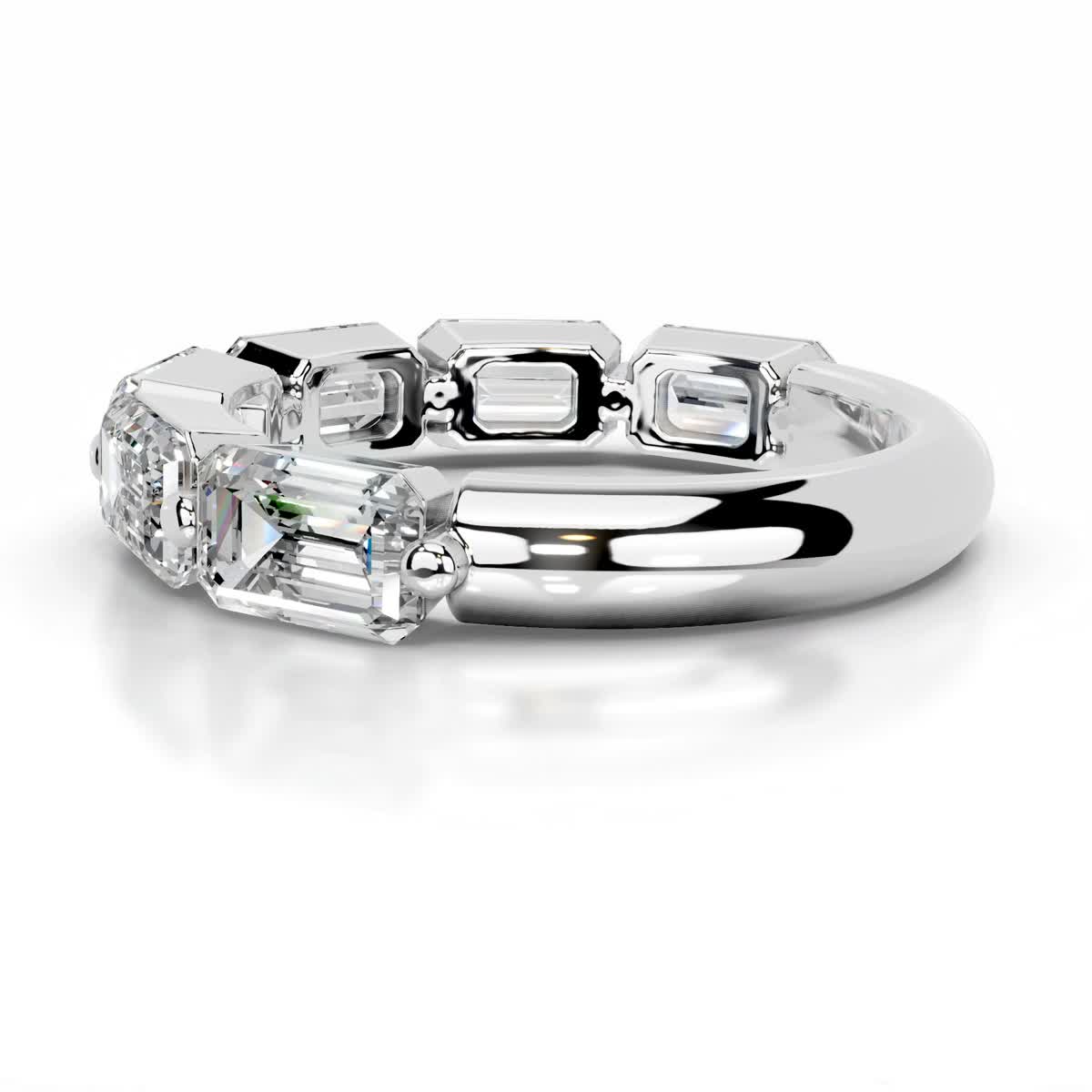 Quisha Diamond Wedding Ring (2 Carat) -Platinum、mySite、hinf8tx79