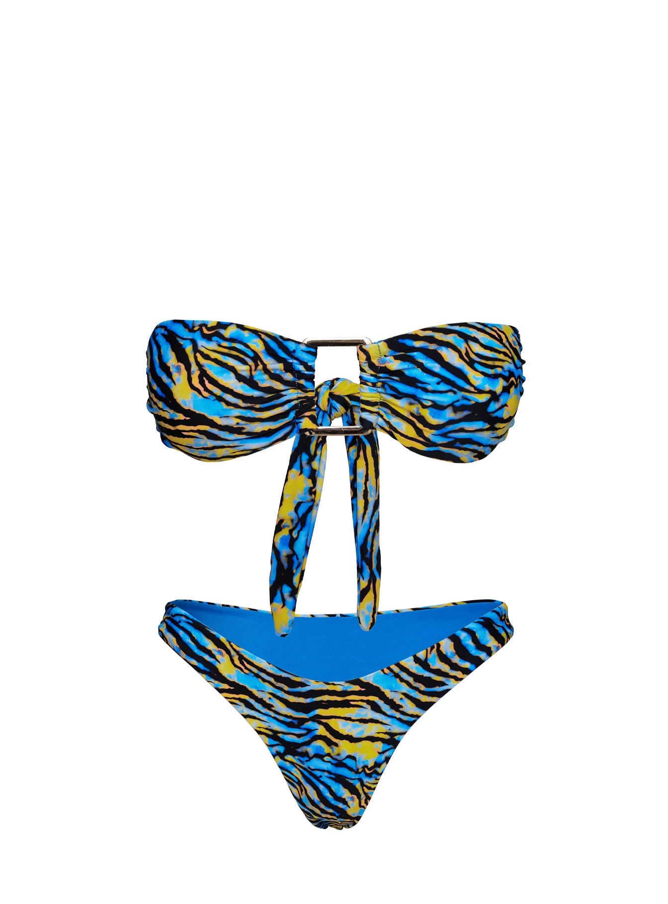Calbira Cheeky Bikini Bottoms Blue Zebra、mySite、solidvoid