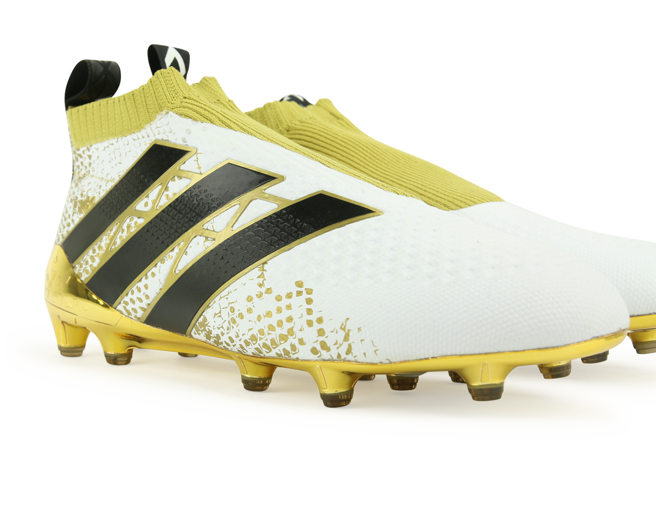 adidas Men's ACE 16+ PURECONTROL FG White/Core Black/Gold Metalic、mySite、bottomscart