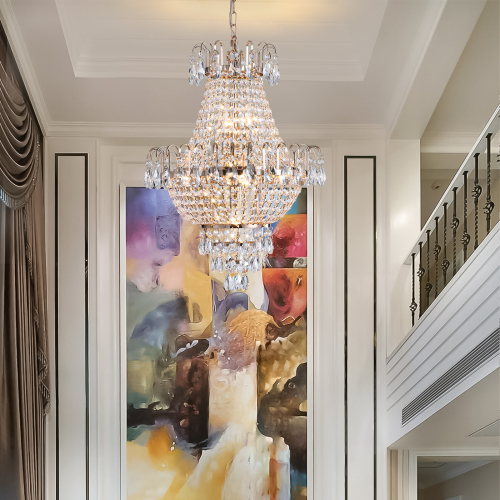 (Same as W1340P143189)Gold Crystal Chandeliers,Large Contemporary Luxury Ceiling Lighting for Living Room Dining Room Bedroom Hallway (Without Bulb)、、eastwooduniform