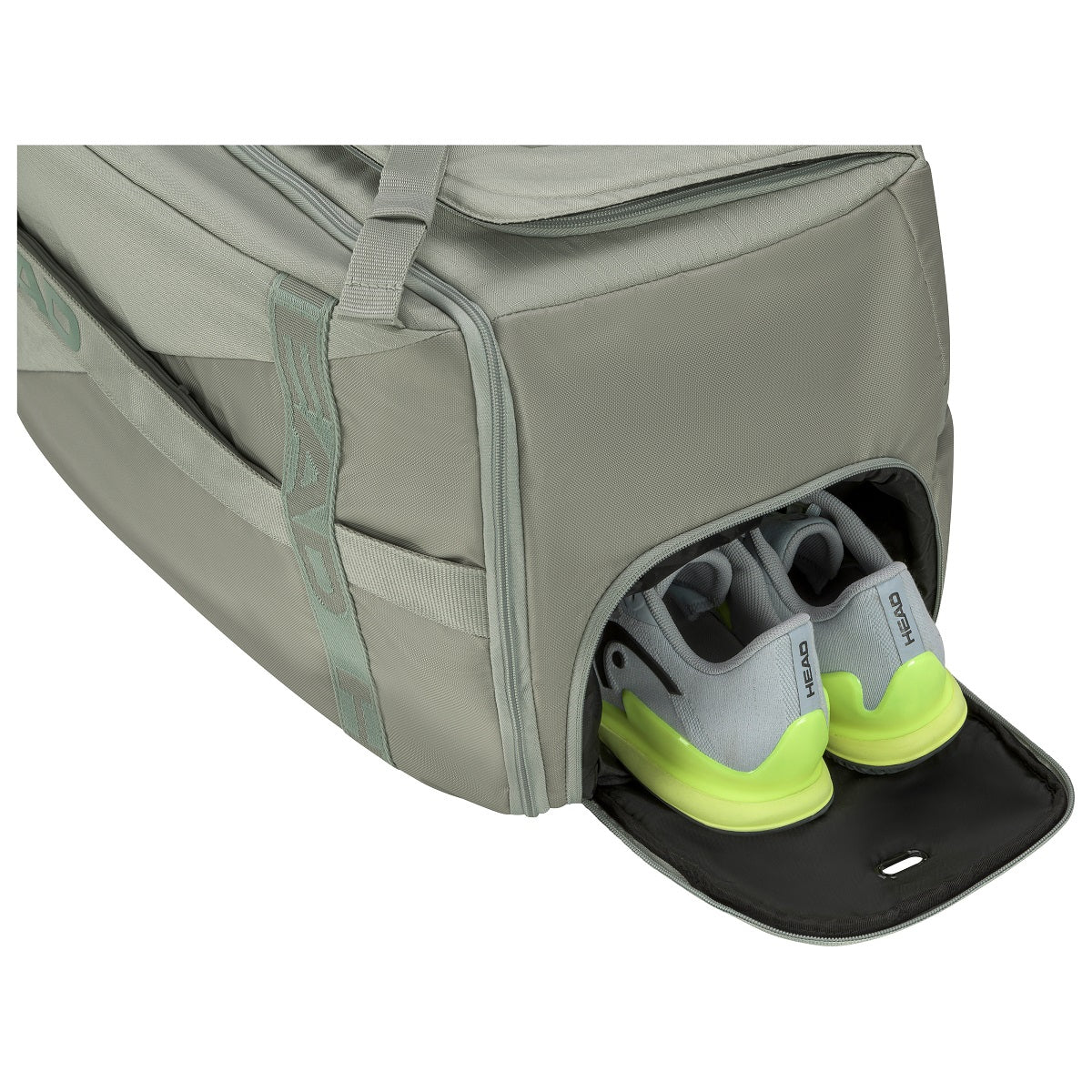 Head Pro Duffel Large 9 Racquet Bag (Light Green / Liquid Lime)
