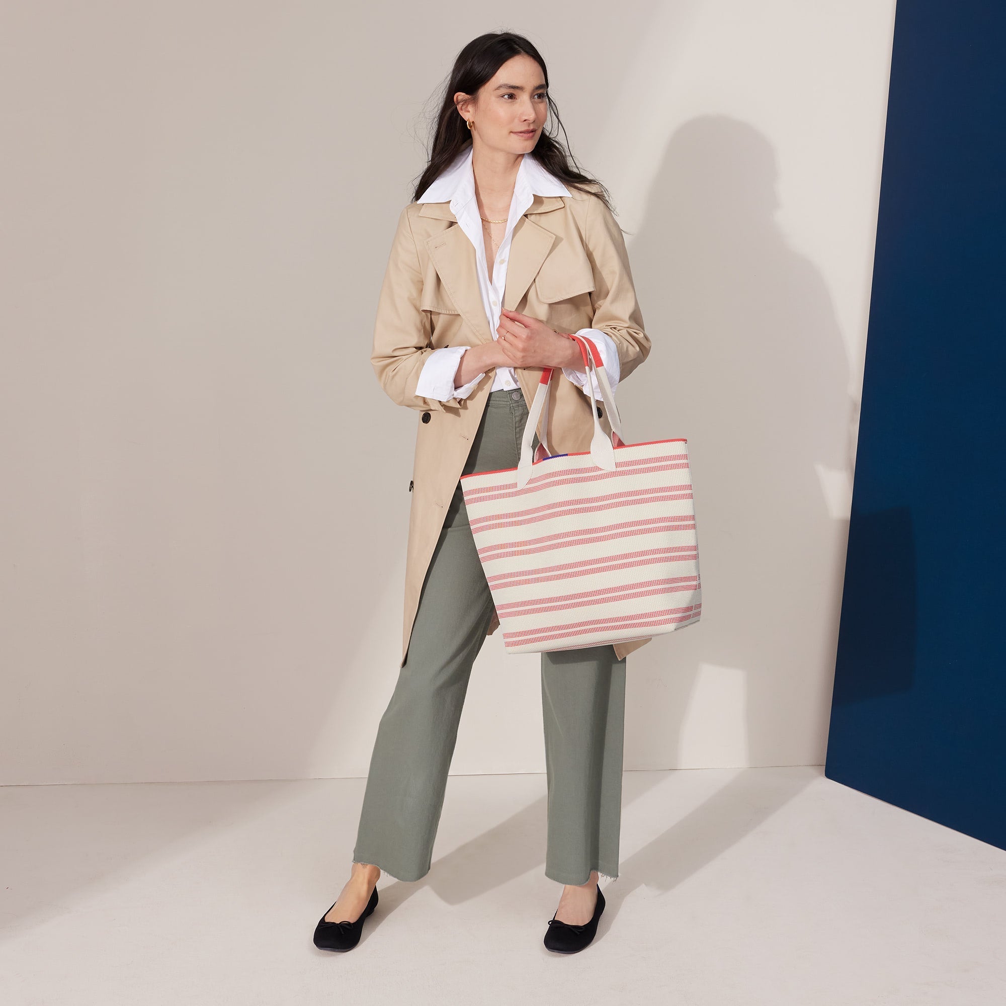  The Lightweight Tote - Coral Stripe、mySite、preschool7hills