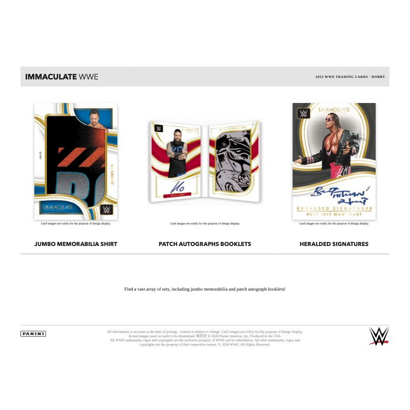 2023 Panini WWE Immaculate Hobby Box、mySite、waistdrama