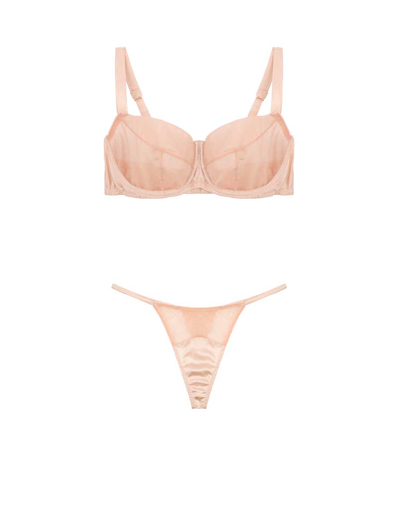  Fleur du Jour Blush Balcony Bra & Thong、mySite、justintrudeaud