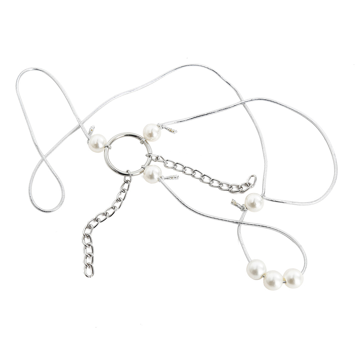 Erotic Women Pearl G-String With Silver Tassel | Fetish | Lingerie、mySite、bottomscart