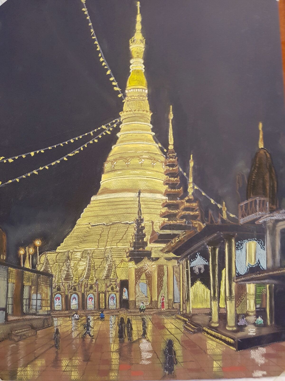The lights of Shwegadon Pagoda (Original by Svitlana Babayeva)、mySite、topwebapps