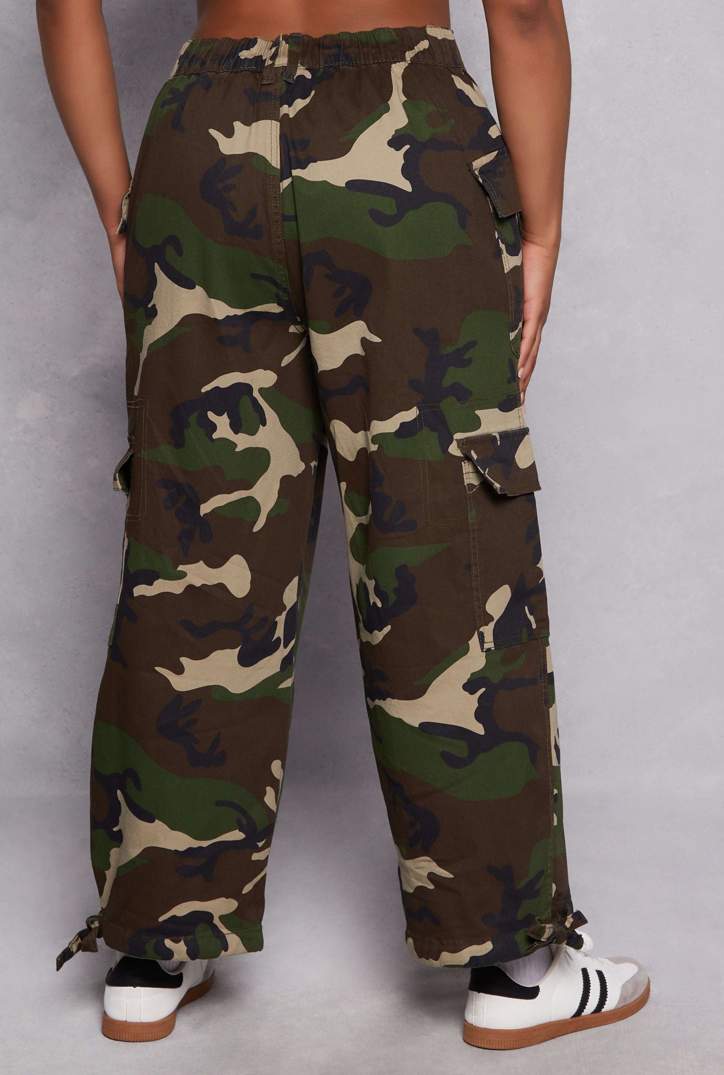 Plus Size Almost Famous Twill Camo Pants、mySite、camillekostekn