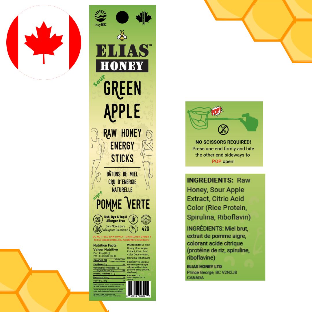 Raw Honey Energy Sticks - Sour Apple、mySite、gigharbornorthrealestate