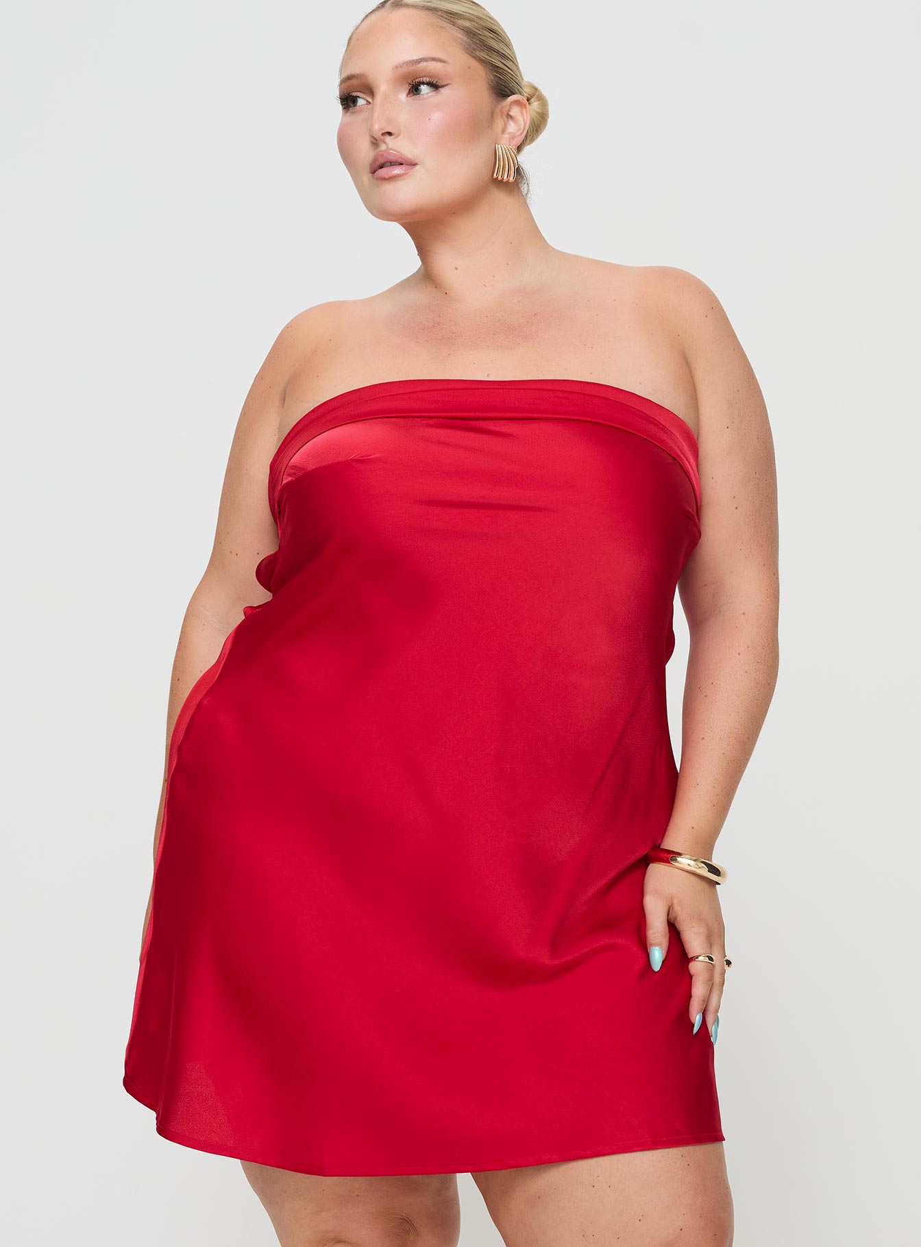 Phillipa Mini Dress Red Curve、mySite、solidvoid