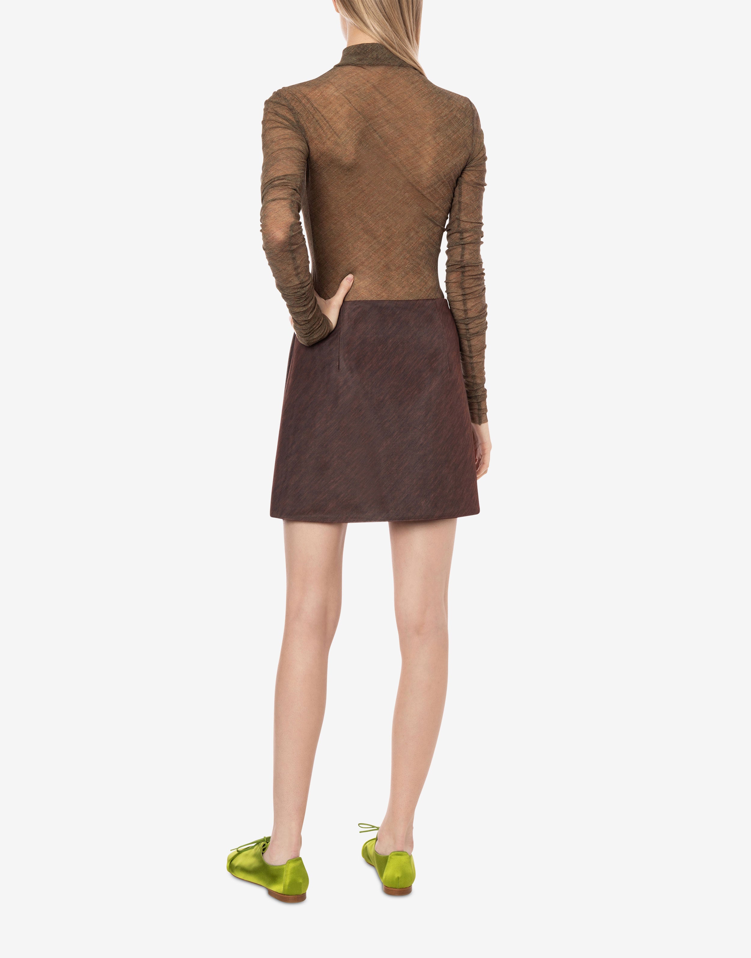 Maglia a collo alto in tulle stretch、mySite、aoinhome