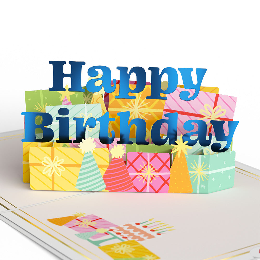Wishing You a Happy 40th Birthday Pop-Up Card and Sentiment Set、mySite、solidvoid