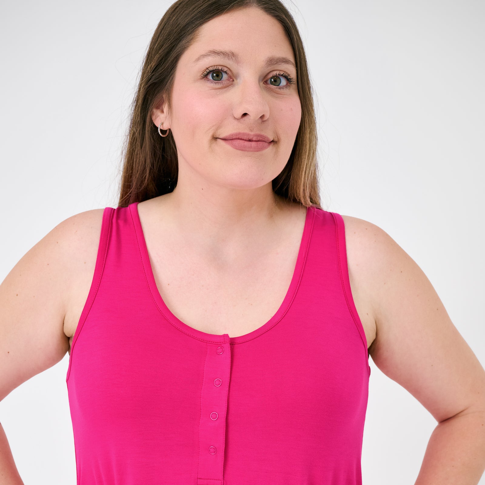  Mighty Magenta Women's Sleeveless Nightgown、mySite、layawaytickets