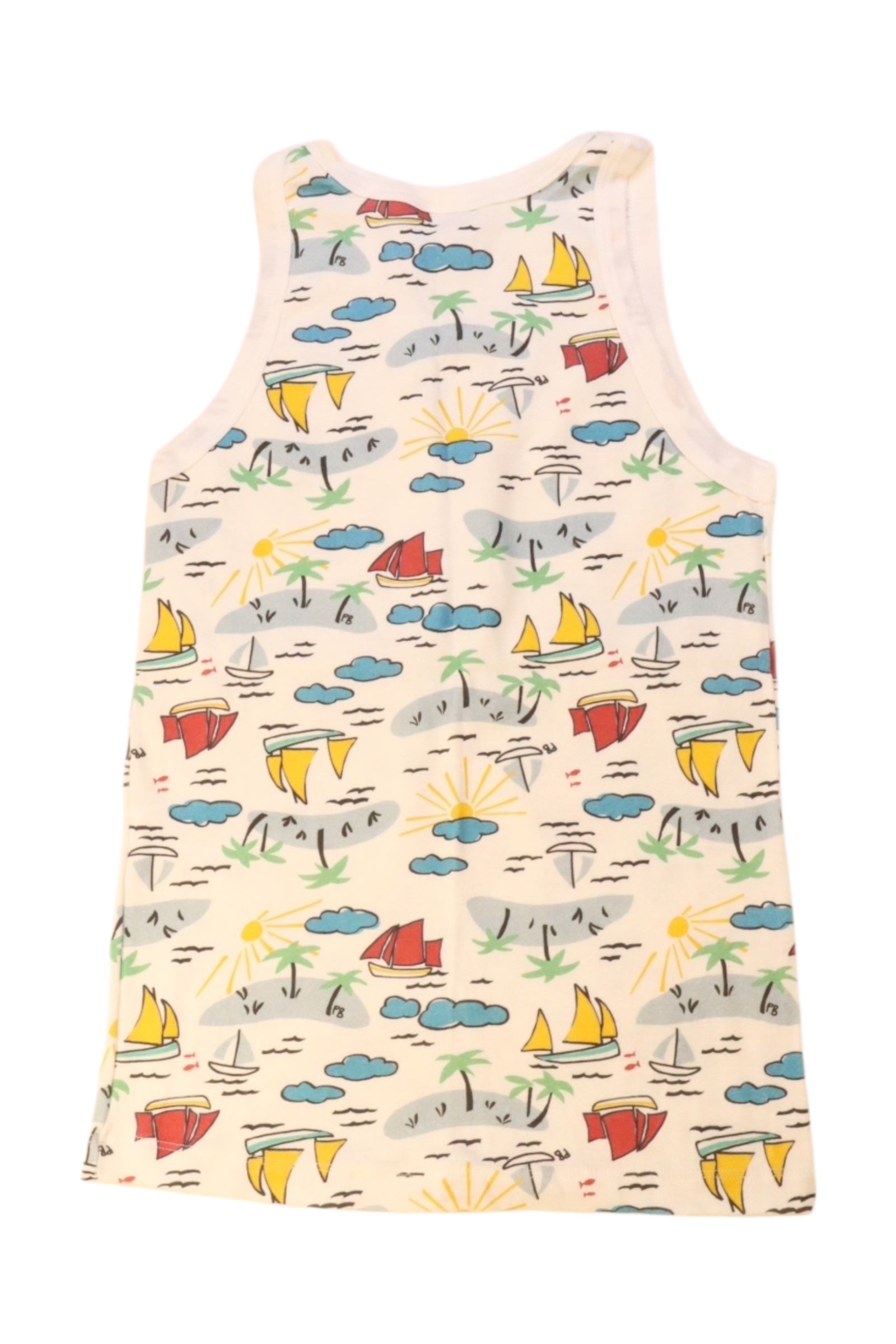Petit Bateau Sleeveless Nautical T-Shirt 12Y、mySite、g9winljtr