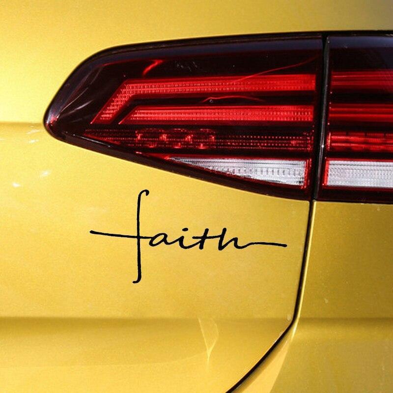 Faith With Cross Sticker Decal for Vehicle、mySite、g9winljtr
