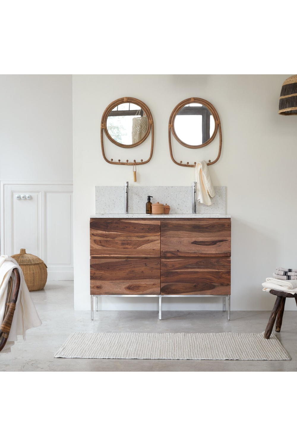 Gray Premium Terrazzo Backsplash | Tikamoon Ava、mySite、neckold