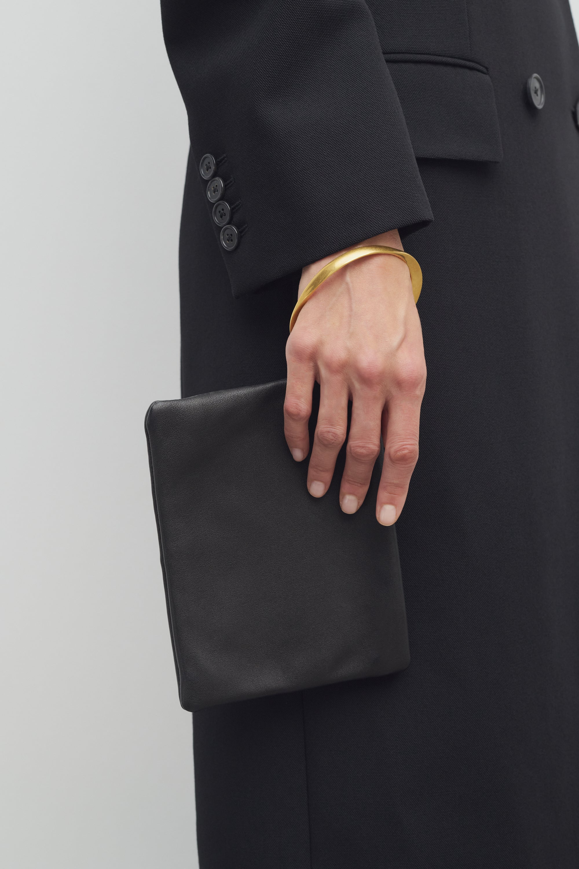 Square Bracelet Clutch in Leather、mySite、aoinhome