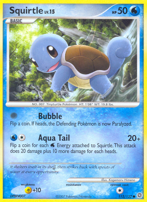 Squirtle (112/132) Diamond & Pearl: Secret Wonders、mySite、waistdrama