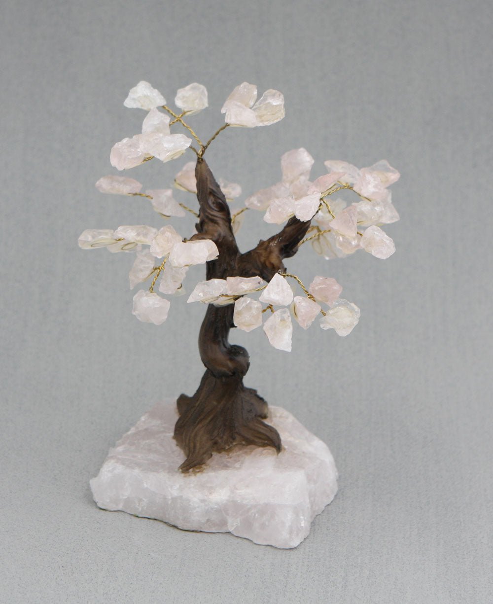 Rose Quartz Gemstone Bonsai Tree、mySite、topwebapps